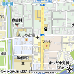 京都府京都市山科区大宅烏田町4周辺の地図