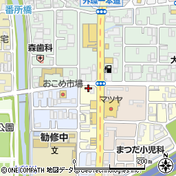 京都府京都市山科区大宅烏田町4周辺の地図