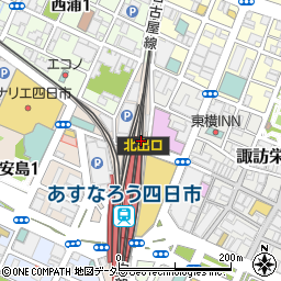 ファミリーマート近鉄四日市駅前ふれあいモール店周辺の地図