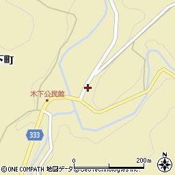 愛知県岡崎市木下町（竹ノ花）周辺の地図