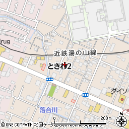 三重県四日市市ときわ2丁目周辺の地図