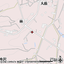 愛知県岡崎市田口町清水沢周辺の地図