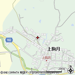 滋賀県蒲生郡日野町上駒月1527周辺の地図