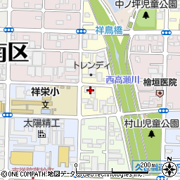 京都府京都市南区吉祥院稲葉町27周辺の地図