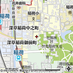 京都府京都市伏見区深草開土町33-2周辺の地図