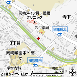 ユーハウス岡崎周辺の地図