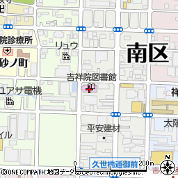 京都市吉祥院図書館周辺の地図