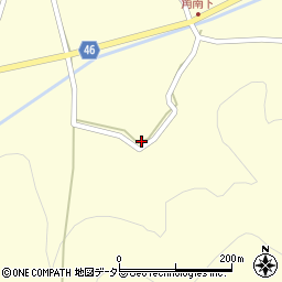 岡山県美作市角南879周辺の地図
