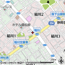 Ｊネットレンタカー　静岡駅新幹線口店周辺の地図