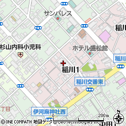 〒422-8062 静岡県静岡市駿河区稲川の地図
