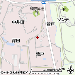 愛知県岡崎市田口町蛭戸周辺の地図