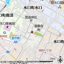 滋賀県甲賀市水口町松栄周辺の地図