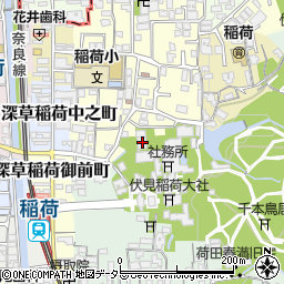 京都府京都市伏見区深草開土町43-14周辺の地図