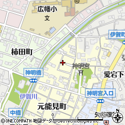 愛知県岡崎市元能見町31周辺の地図