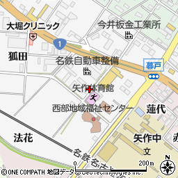 愛知県岡崎市宇頭町小薮周辺の地図