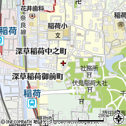 京都府京都市伏見区深草開土町33-6周辺の地図