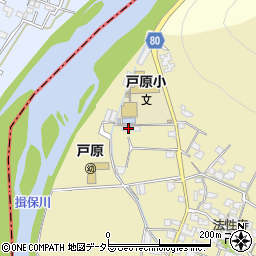 宍粟市立保育所戸原保育所周辺の地図