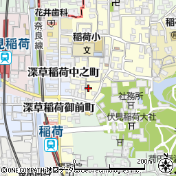 京都府京都市伏見区深草開土町33-11周辺の地図