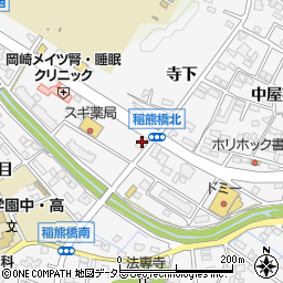 碧海信用金庫稲熊支店周辺の地図