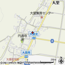 大阪府豊能郡能勢町大里周辺の地図