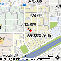 京都府京都市山科区大宅早稲ノ内町31周辺の地図