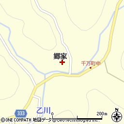 愛知県岡崎市千万町町郷家周辺の地図