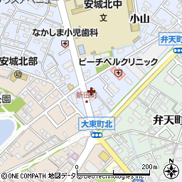 丸亀製麺安城店周辺の地図