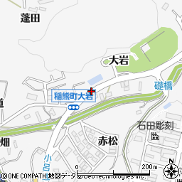 大岩周辺の地図