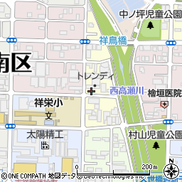 京都府京都市南区吉祥院稲葉町21周辺の地図