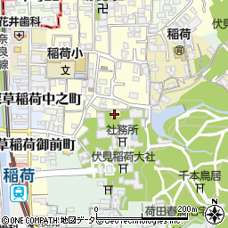 京都府京都市伏見区深草開土町43周辺の地図