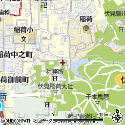 京都府京都市伏見区深草開土町44周辺の地図