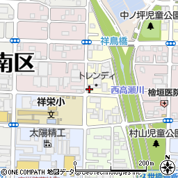 京都府京都市南区吉祥院稲葉町周辺の地図