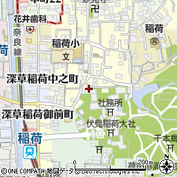 京都府京都市伏見区深草開土町38周辺の地図