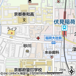 京都府京都市伏見区深草フケノ内町5-6周辺の地図