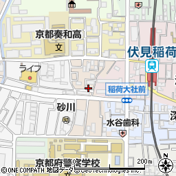 京都府京都市伏見区深草フケノ内町5-15周辺の地図