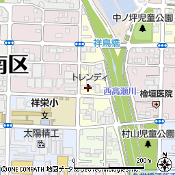 京都府京都市南区吉祥院稲葉町22周辺の地図