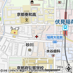 京都府京都市伏見区深草フケノ内町5-22周辺の地図