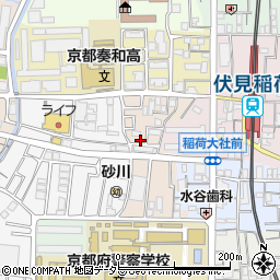 京都府京都市伏見区深草フケノ内町5-23周辺の地図