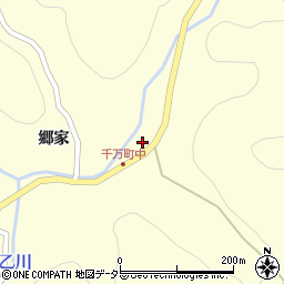 愛知県岡崎市千万町町柿木田周辺の地図