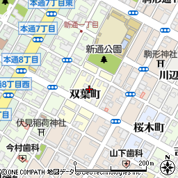 静岡県静岡市葵区双葉町周辺の地図