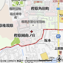 京都府京都市西京区樫原釘貫周辺の地図