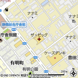 ザ・ビッグ静岡豊田店周辺の地図