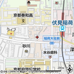 京都府京都市伏見区深草フケノ内町5-17周辺の地図