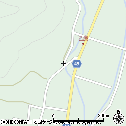 兵庫県三田市乙原206周辺の地図