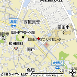 愛知県知多市岡田西無常堂71周辺の地図