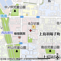 京都府京都市南区上鳥羽南中ノ坪町111周辺の地図