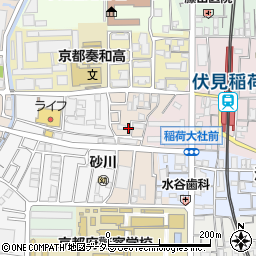 京都府京都市伏見区深草フケノ内町5-29周辺の地図