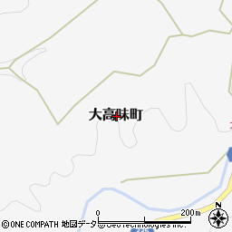 愛知県岡崎市大高味町周辺の地図