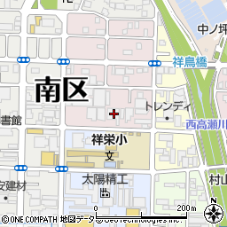 京都府京都市南区吉祥院東前田町59周辺の地図
