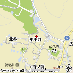 兵庫県川辺郡猪名川町清水小平井周辺の地図